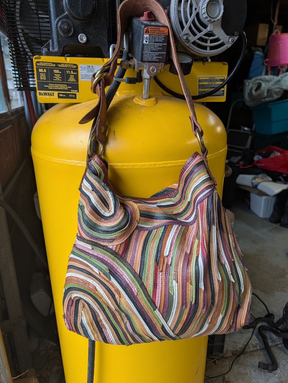 Huge Lucky Brand Hobo Multi Color Hobo Bag